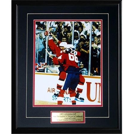 MIDWAY MEMORABILIA Midway Memorabilia 1987 Canada Cup Wayne Gretzky & Mario Lemieux 11X14 Frame 87cup_11x14